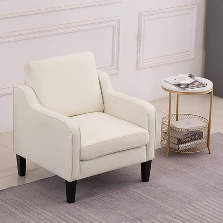Loveseat 53" Small Couch Loveseat Sofas for Living Room Mid Century Modern Sofa Couch Beige Love Seat