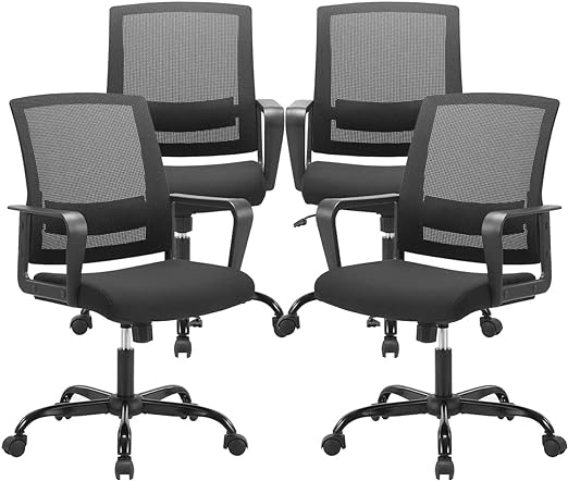 Ergonomic Rolling Mesh Desk Chair with Executive Lumbar Support