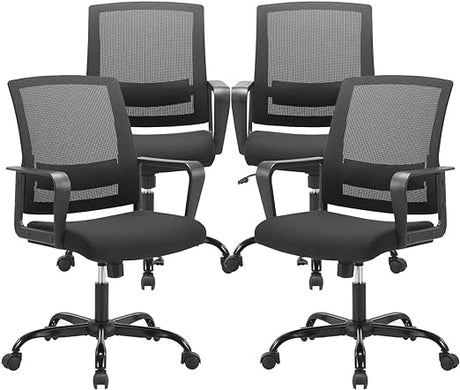 Ergonomic Rolling Mesh Desk Chair with Executive Lumbar Support