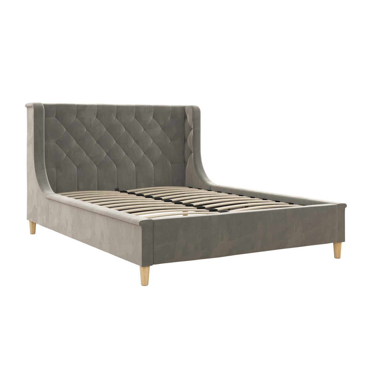 Monarch Hill Ambrosia Gray Full Size Upholstered Bed,