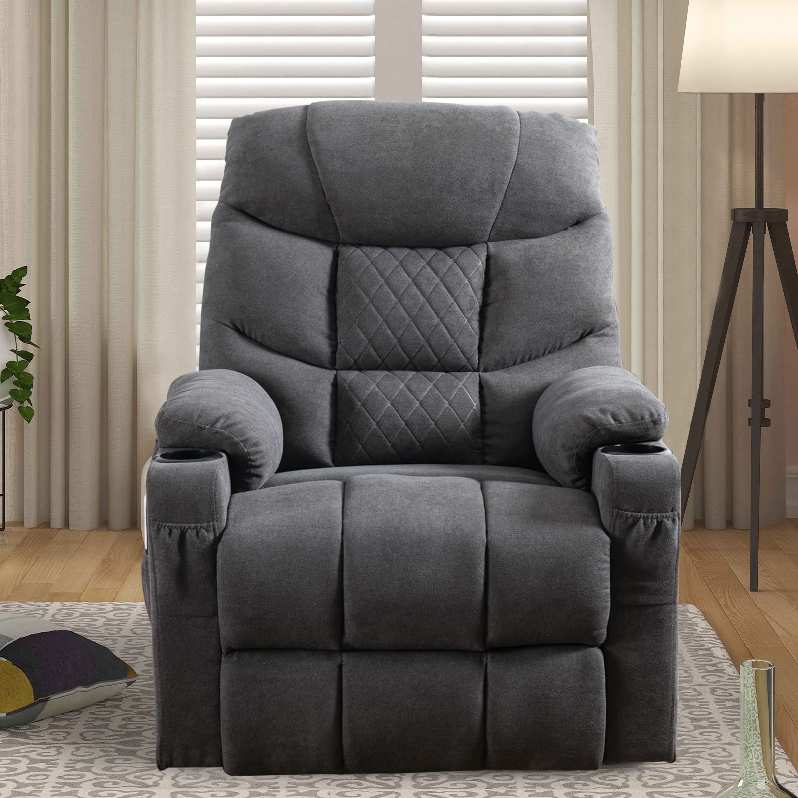 EaseRise Power Lift Recliner with Massage, Heat & USB