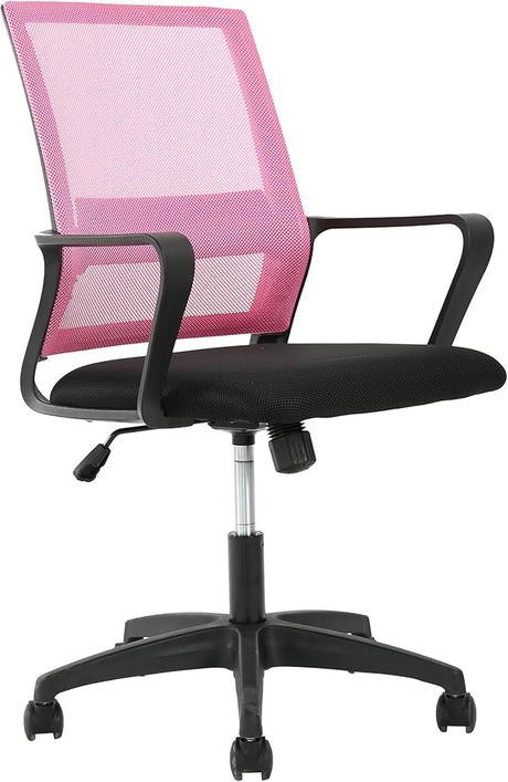 Office Chair Computer Chair Ergonomic Mesh Chair Mid-Back Home Office Swivel Chair