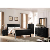 Louis Philippe Nightstand in Black