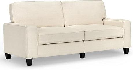 Copenhagen 73" Rolled Arm Sofa, Easy Care Polyester, Soft Pillow Back