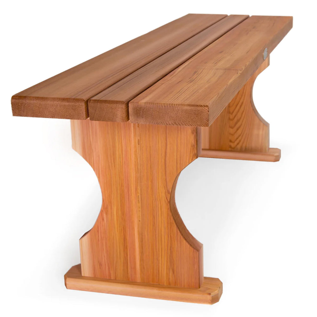 BB45 Cedar Backless Bench | 4ft Wood Bench Indoor & Outdoor | Handcrafted