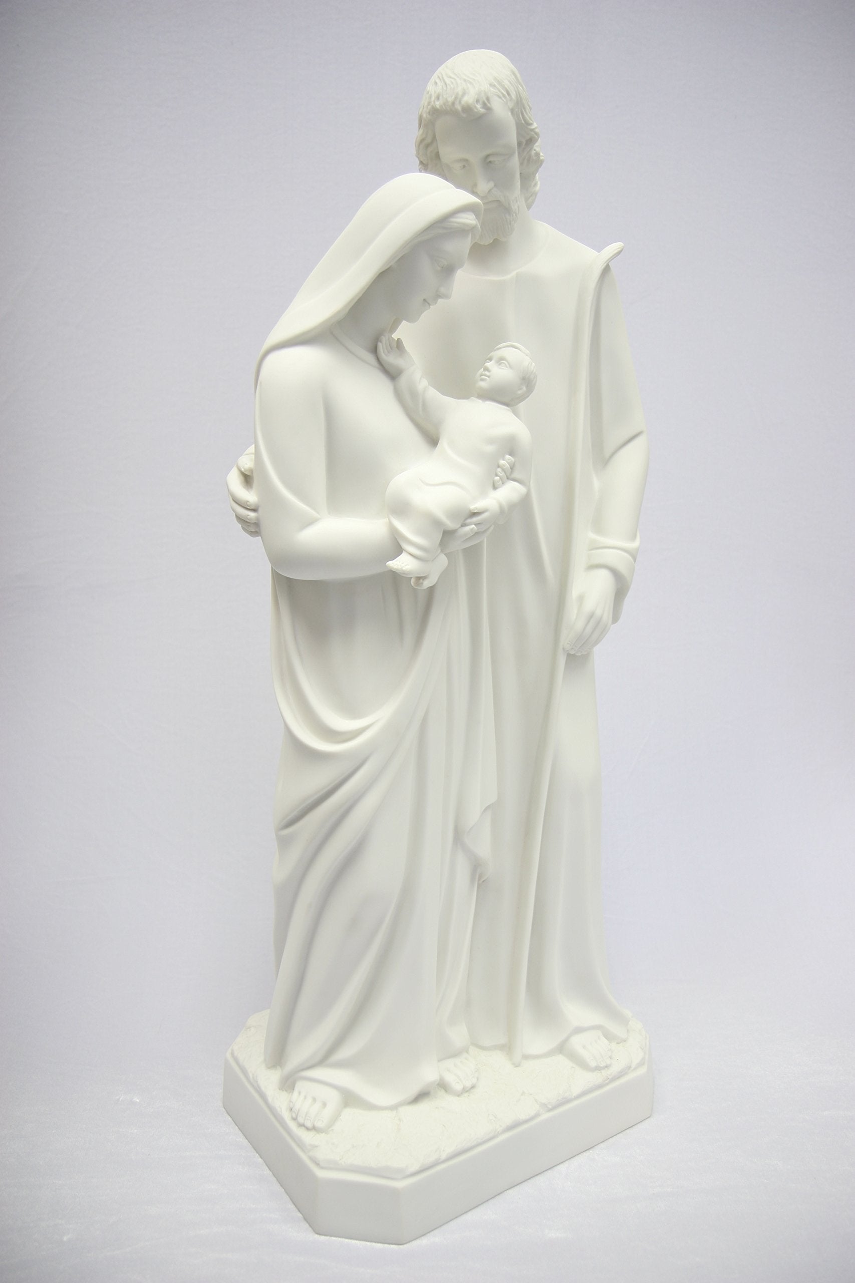 31.5 Inch Holy Family Joseph Mary Baby Jesus Italian Statue Sculpture Figurine