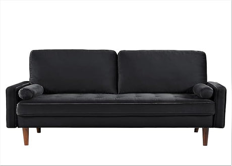 Velvet 70" Sofa Couch for Living Room, Classic Mid-Century Style with Modern Silhouette