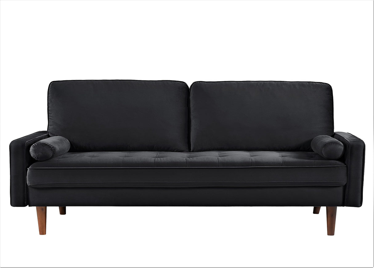 Velvet 70" Sofa Couch, Iconic Mid-Century Style Living Room Furniture with Contemporary Silhouette,