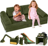 Kids Play Couch, K8 Imaginative Convertible Foam Play Couch for Kids and Toddlers,