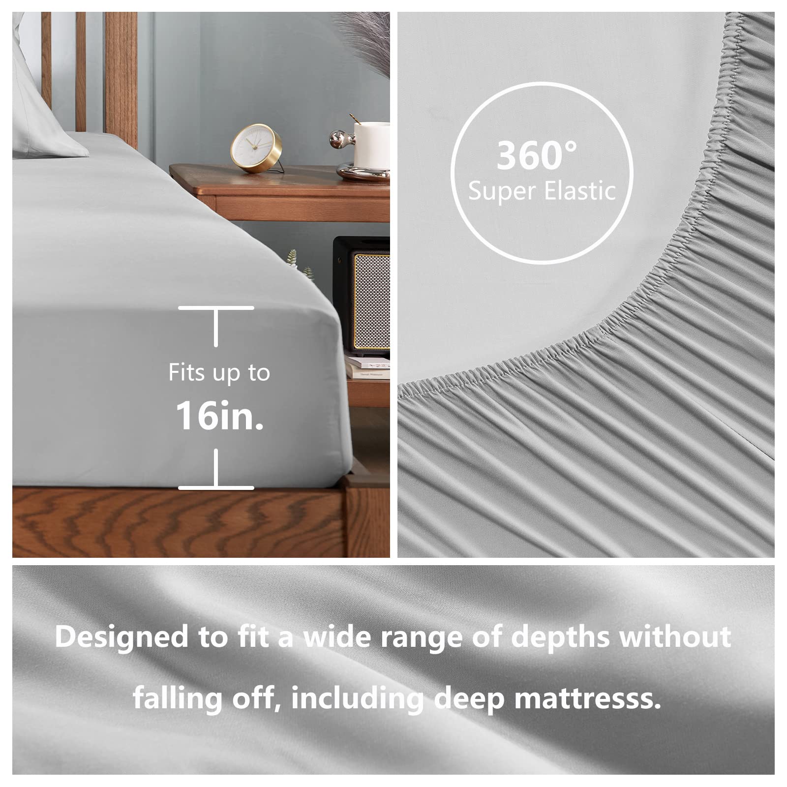 Cooling Sheets King Size, Rayon Derived from Bamboo