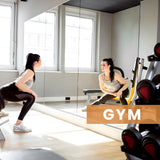 Home Gym Mirror, 56X16 Inch(3Pack) Wall Mounted Large Frameless Tempered Glass Mirror