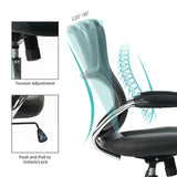 Mid Back Office Chair, Mesh Task Chair with Lumbar Support and Mesh Armrest