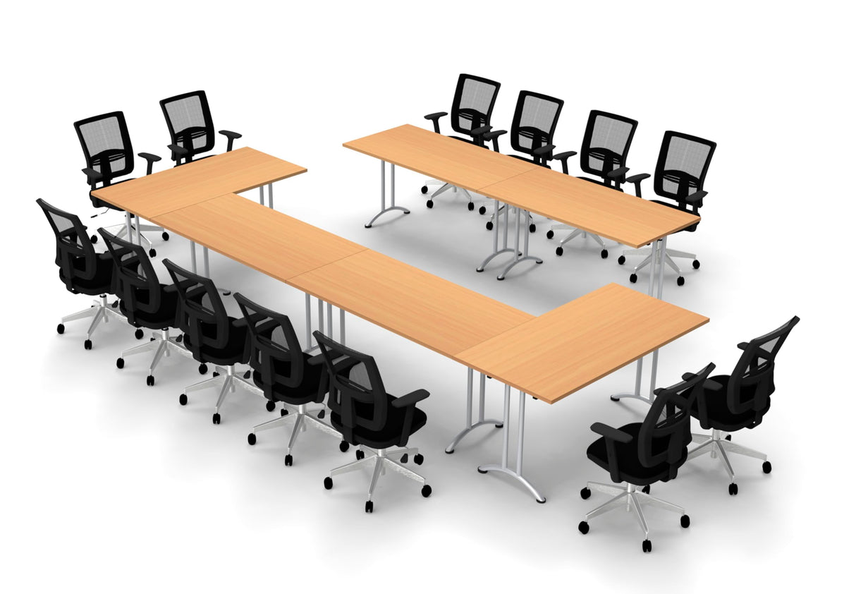 6 Table SET Model 3381 19 piece Includes Seating Conference Meeting Seminar Tables