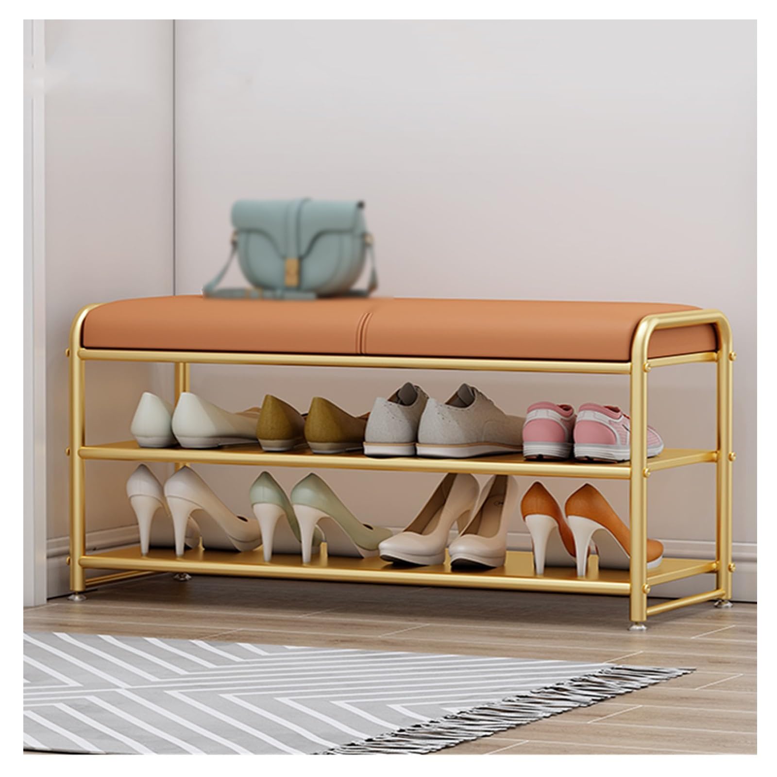 shoe bench entryway Shoe Entryway Bench, Shoe Storage Bench with Cushion