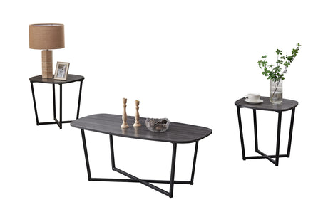 - 3 Piece Modern Occasional Table Set - Includes Coffee Table and 2 End Side Tables