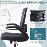 Desk Chairs with Wheels, Ergonomic Mesh Office Chair Adjustable Height