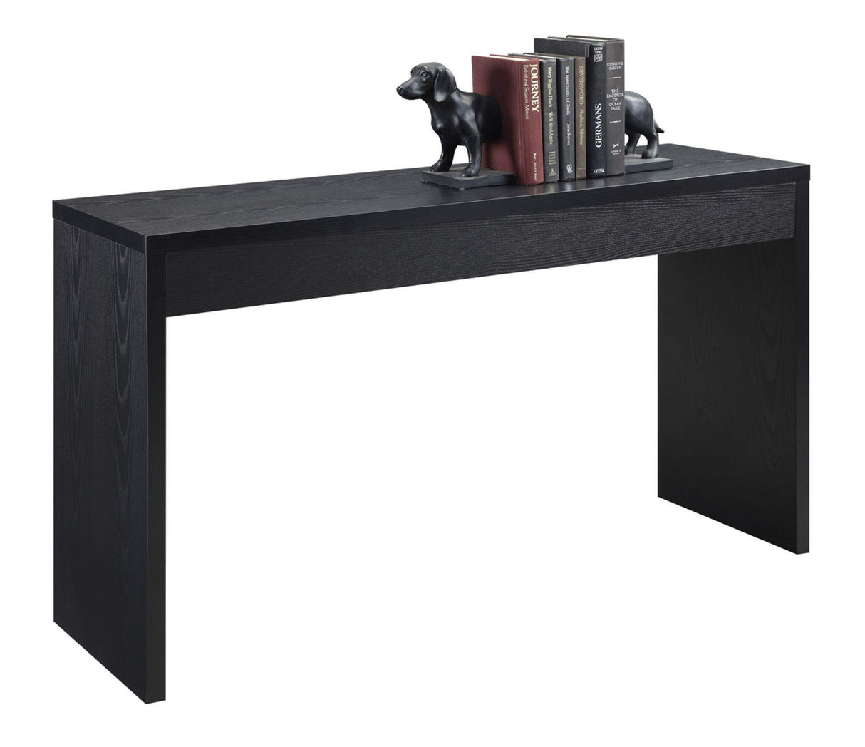 Northfield Hall Console Desk Table, 48(L) x 15.5(W) x 28"(H), Black