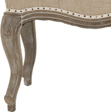 Mercer Collection Randy Beige Linen Bench