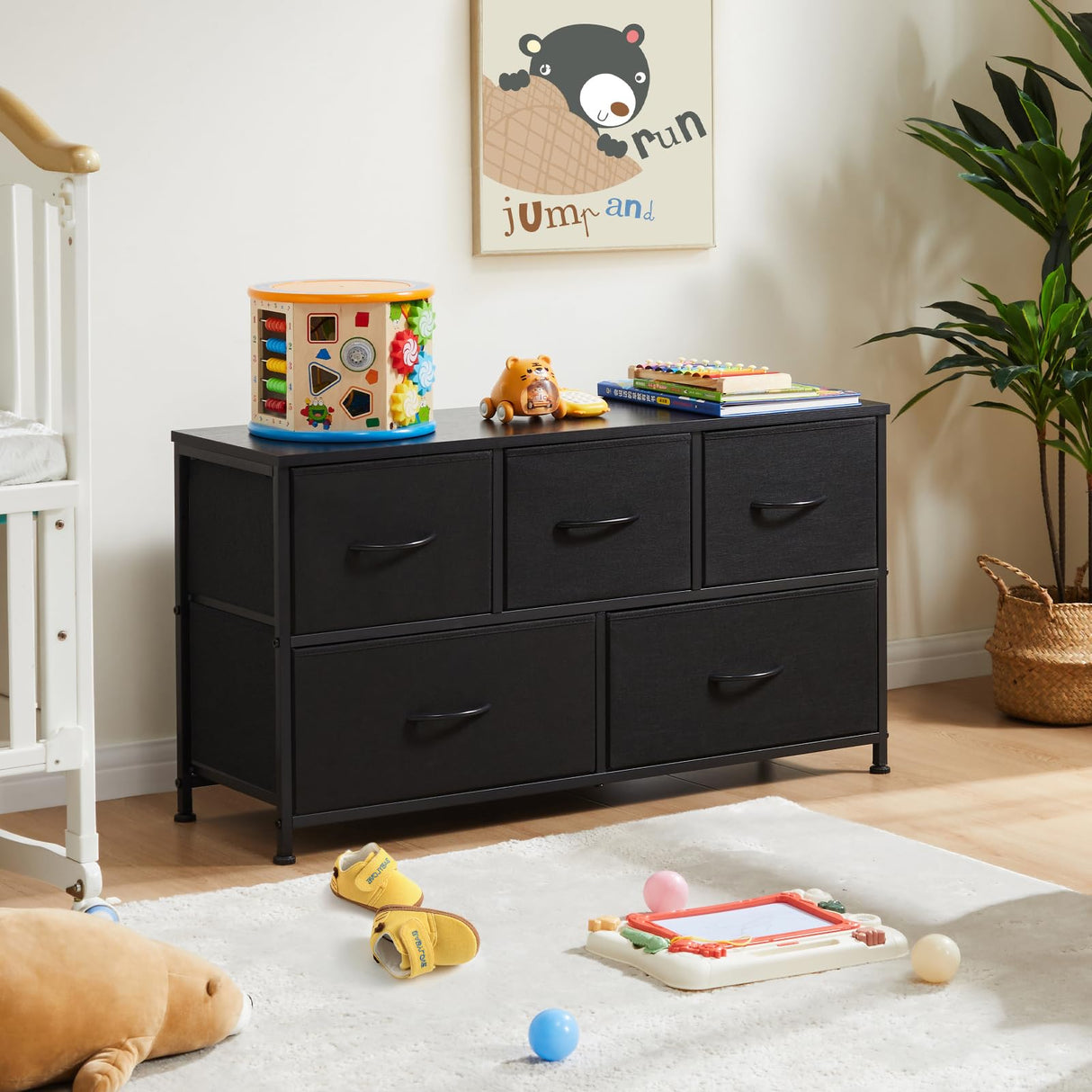 5 Drawers Dresser for Bedroom, Kidsroom Furniture, Small Chest Tower