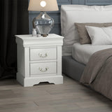 Louis Philippe III Nightstand in White