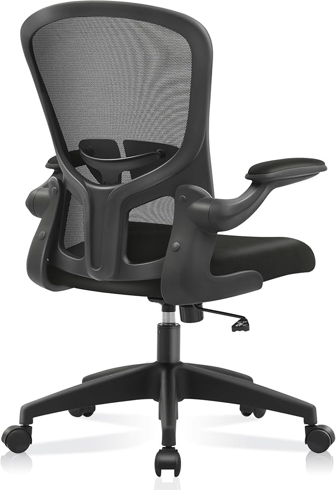 Office Desk Chairs, Ergonomic PC Desk Chair with Wheels, Adjustable Lumbar Support