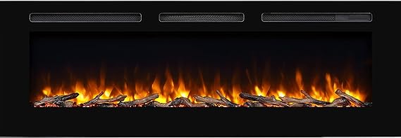 Alice 50 Inches Recessed Electric Fireplace