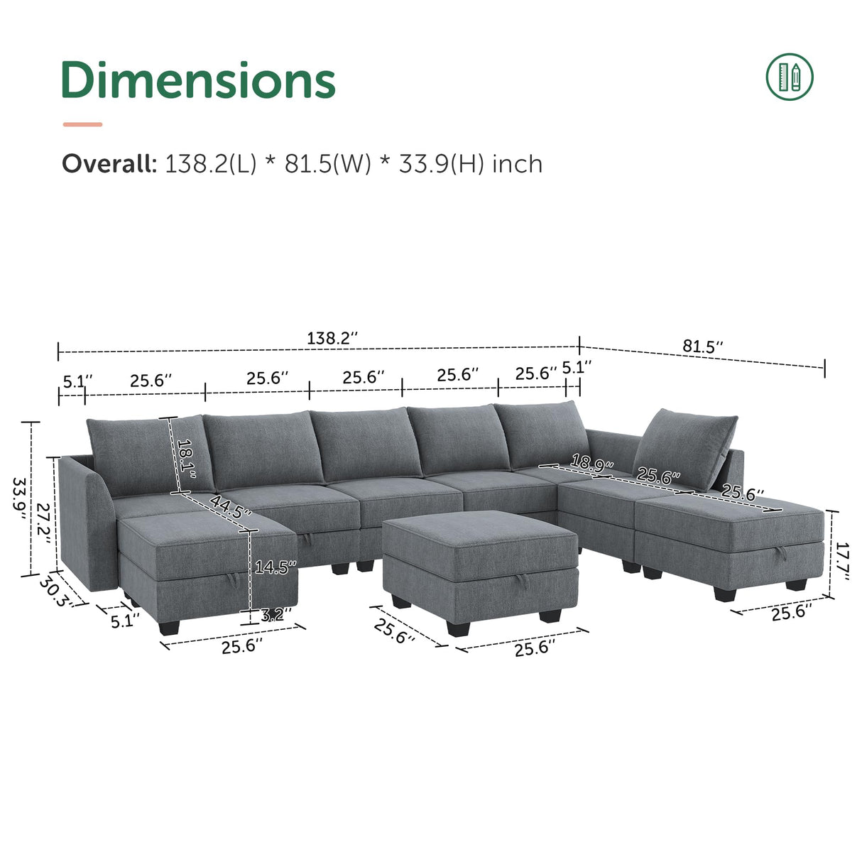 Modular Sectional Sofa with Storage Reversible Sectional Modular Sofa Couch