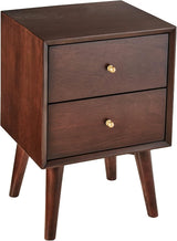 Furniture Flynn Nightstand, 18" W x 15" D x 26" H, Acorn