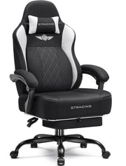 Big and Tall Gaming Chair with Footrest - Ergonomic Office Chair
