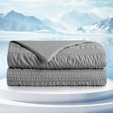 Sustainable Cotton Filled Medium Warmth Breathable Hypoallergenic Comforter, White, Full/Queen