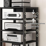 3/4/5 Tier Audio-Video Media Stand with Adjustable Shelves