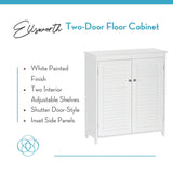 Ellsworth Two-Door Floor Cabinet, White