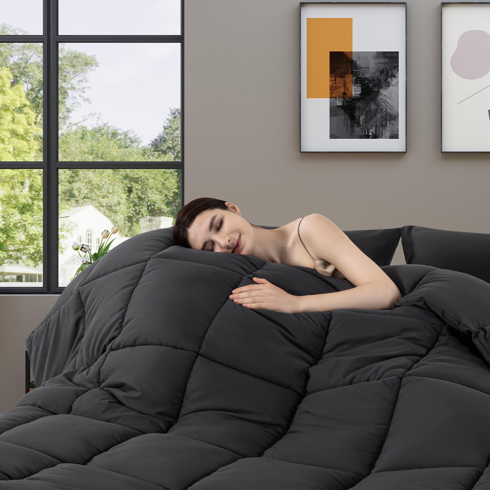 Oversized King Comforter Set 3 Piece,Extra Large Oversized King Comforter