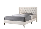 Bergen Faux Leather Upholstered Queen Bed in White