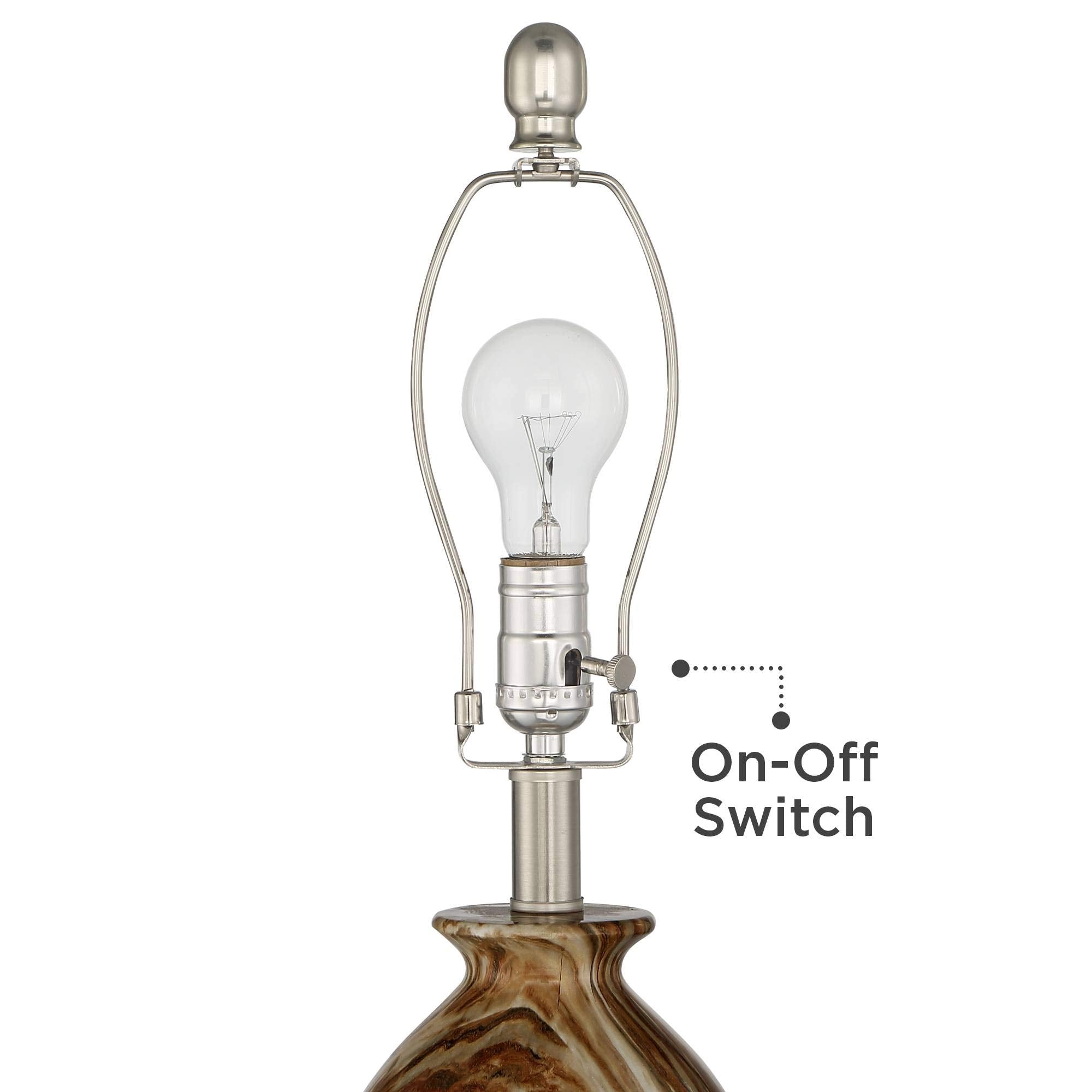 Modern Rustic Table Lamps Set of 2 - 28" Tall