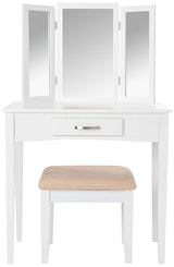 Furnishing Vanity Set with Stool and Mirror