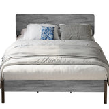 King Size Bed Frame, Metal Bed Frame King with Headboard and Strong Steel Slat Support,