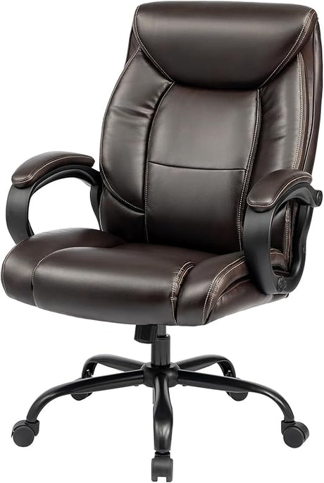 Big and Tall Heavy Duty Wide Seat- High Back Office Chair 400lbs Executive Office