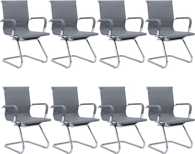 Office Guest Chairs Reception Chairs Waiting Room Chairs Set of 6 Conference Room