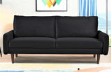 Kent Modern Velvet Sofa, Comfortable 3 Seater Couch for Living Rooms and Small Spaces