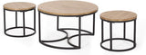 Roberta Coffee Table Set, Gray, Pewter