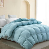 All-Season 75% Down Comforter King Size, Fluffy Duvet Insert with 8 Corner Tabs