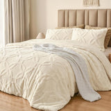 3 Pieces Sherpa Fleece Comforter Set Queen Size, Super Soft & Warm Fluffy Comfy Velvet