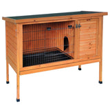 Stained Wood 461 Large Rabbit Hutch, 46.5" L x 24.0" W x 36.3" H