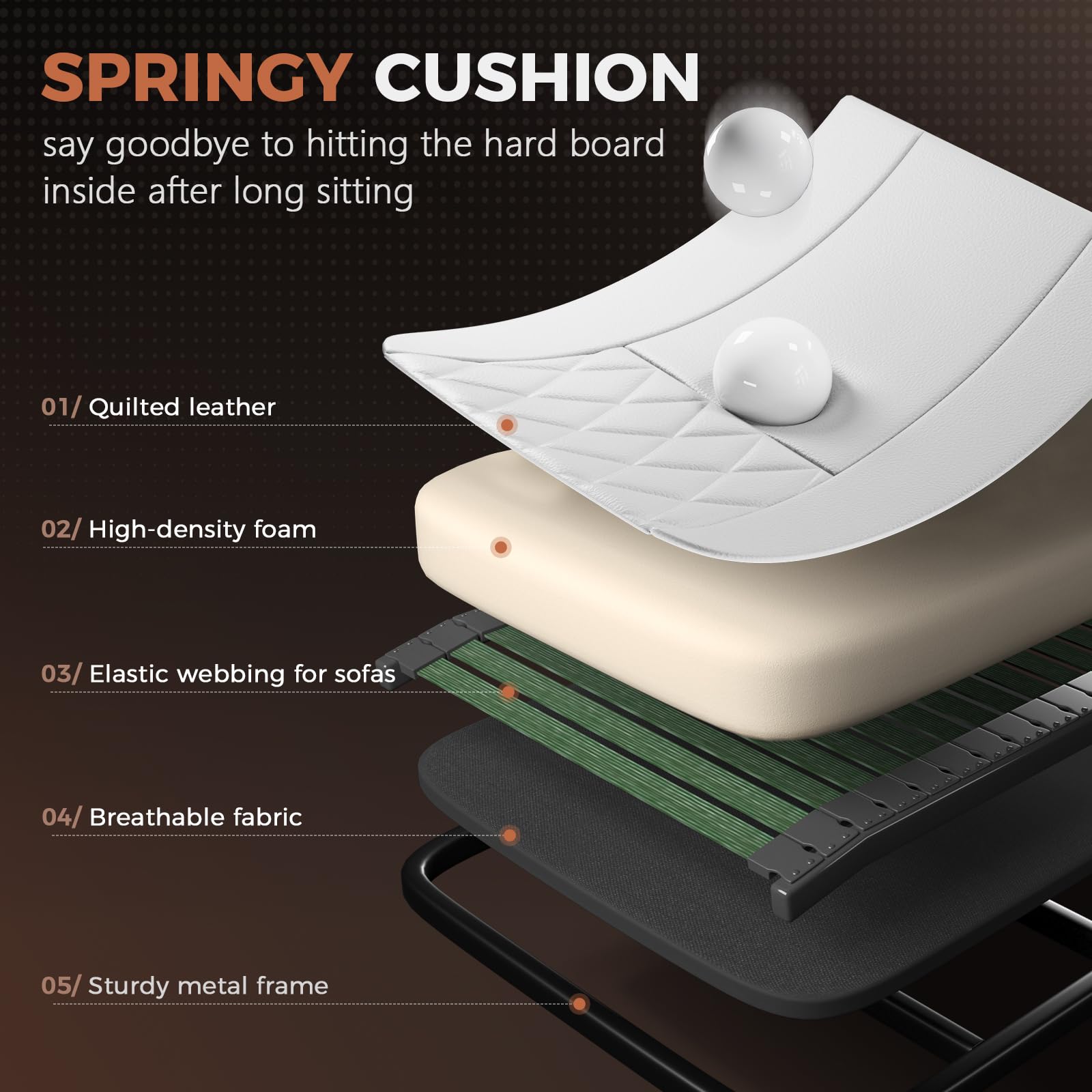 Ergonomic Office Chair with Flip-Up Arms & Lumbar Support