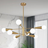 Modern Sputnik Chandelier - 6 Light Chandelier Light Fixture Height