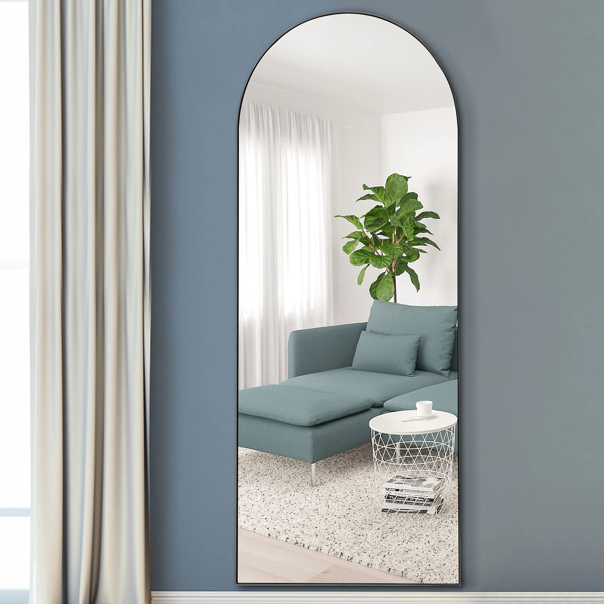 Traditional Full Length Floor Mirror  Rustic Tall Floor Mirror