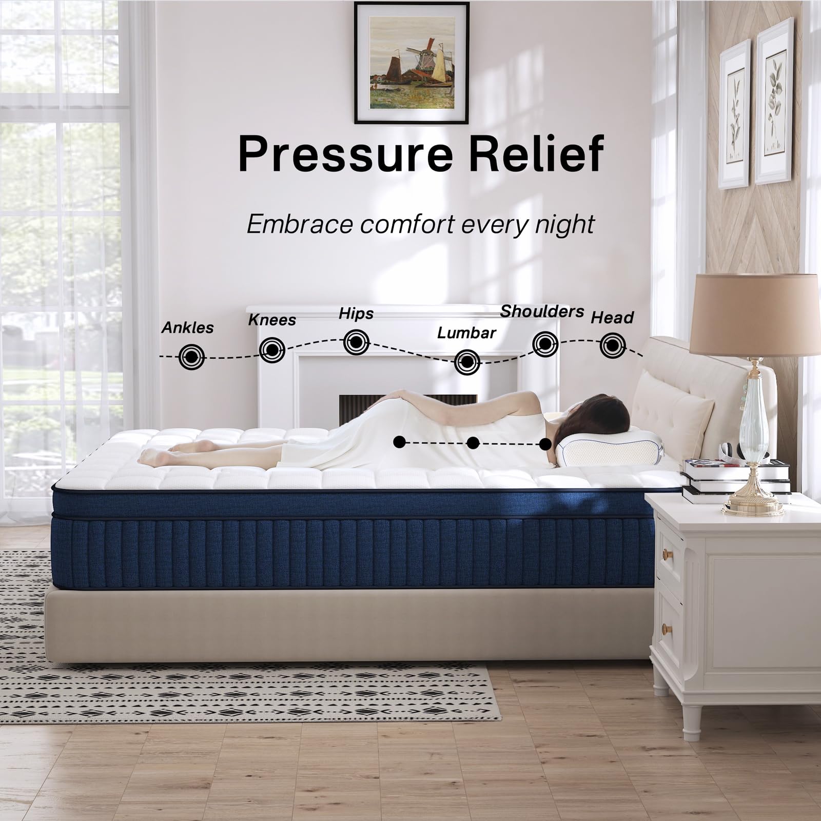 King Size Mattress, 14 Inch King Mattress in a Box