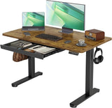 Standing Desk with Drawers, Stand Up Electric Standing Desk Adjustable Height