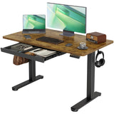 Standing Desk with Drawers, Stand Up Electric Standing Desk Adjustable Height